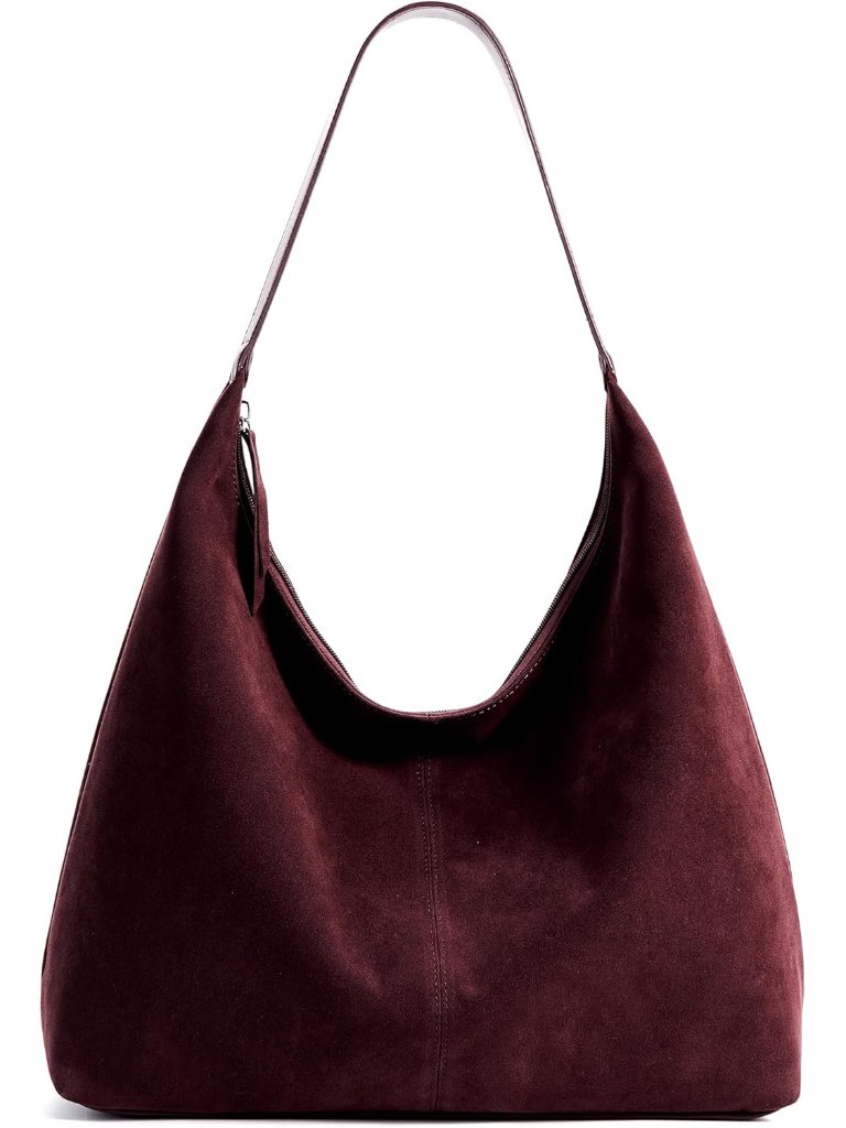 Casual Tote Bag Vegan Leather Hobo Zipper Work Bag Weekender Shoulder For Women